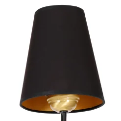 Sklep Kaja Kinkiet ścienny z czarno-złotym abażurem MLP4911 z serii VICTORIA | Kaja Oświetl