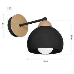 Sklep Kaja Kinkiet ścienny z m, otwartym kloszemMLP6520 z serii DAMA | Kaja Oświetl