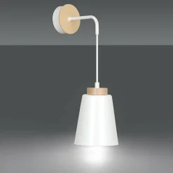 Sklep Kaja Kinkiet ścienny z drewnianymi detalami 443/K1 | Kaja Oświetlenie