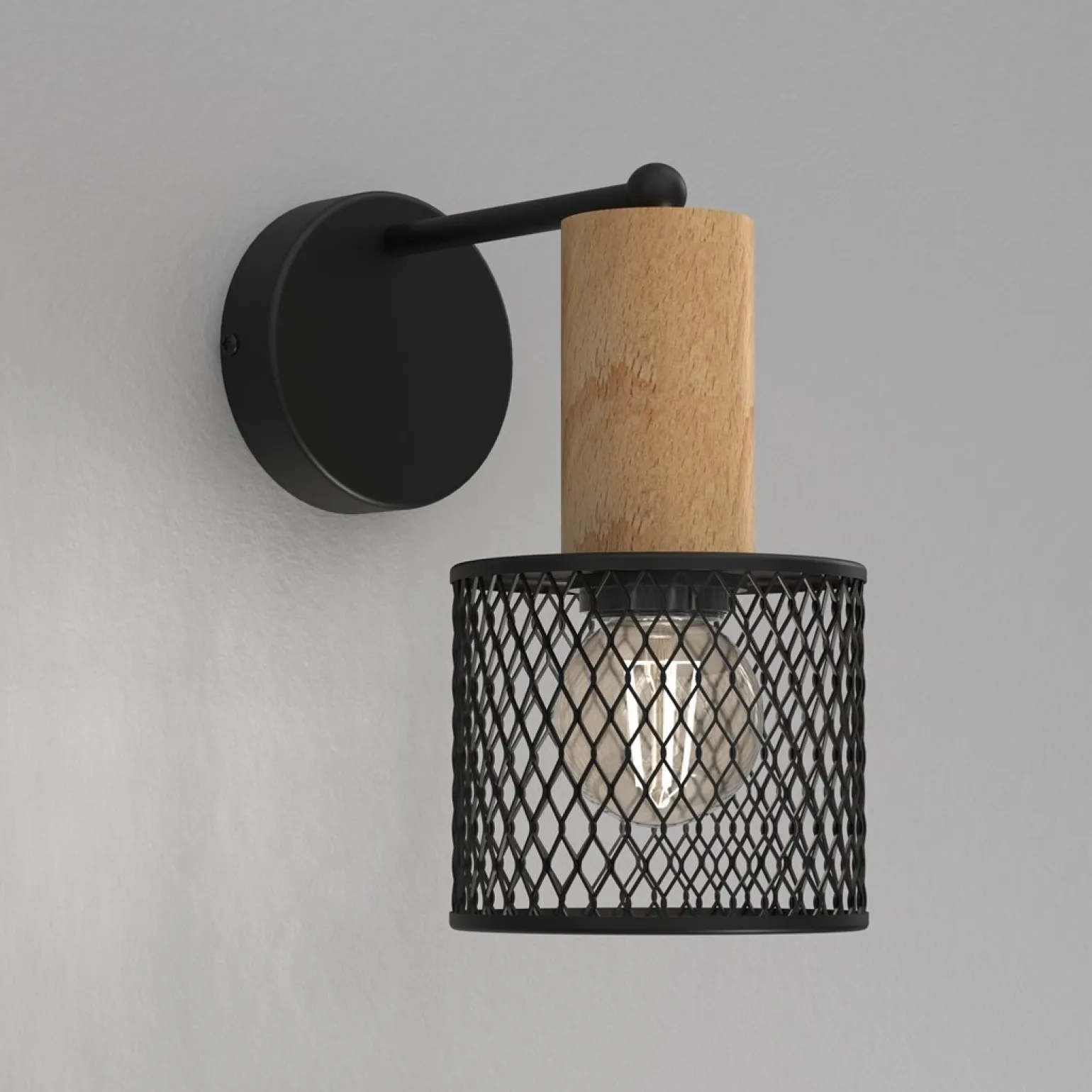 Sklep Kaja Kinkiet ścienny z drewnianym elementemMLP8558 z serii SOBRESA | Kaja Oświetlen