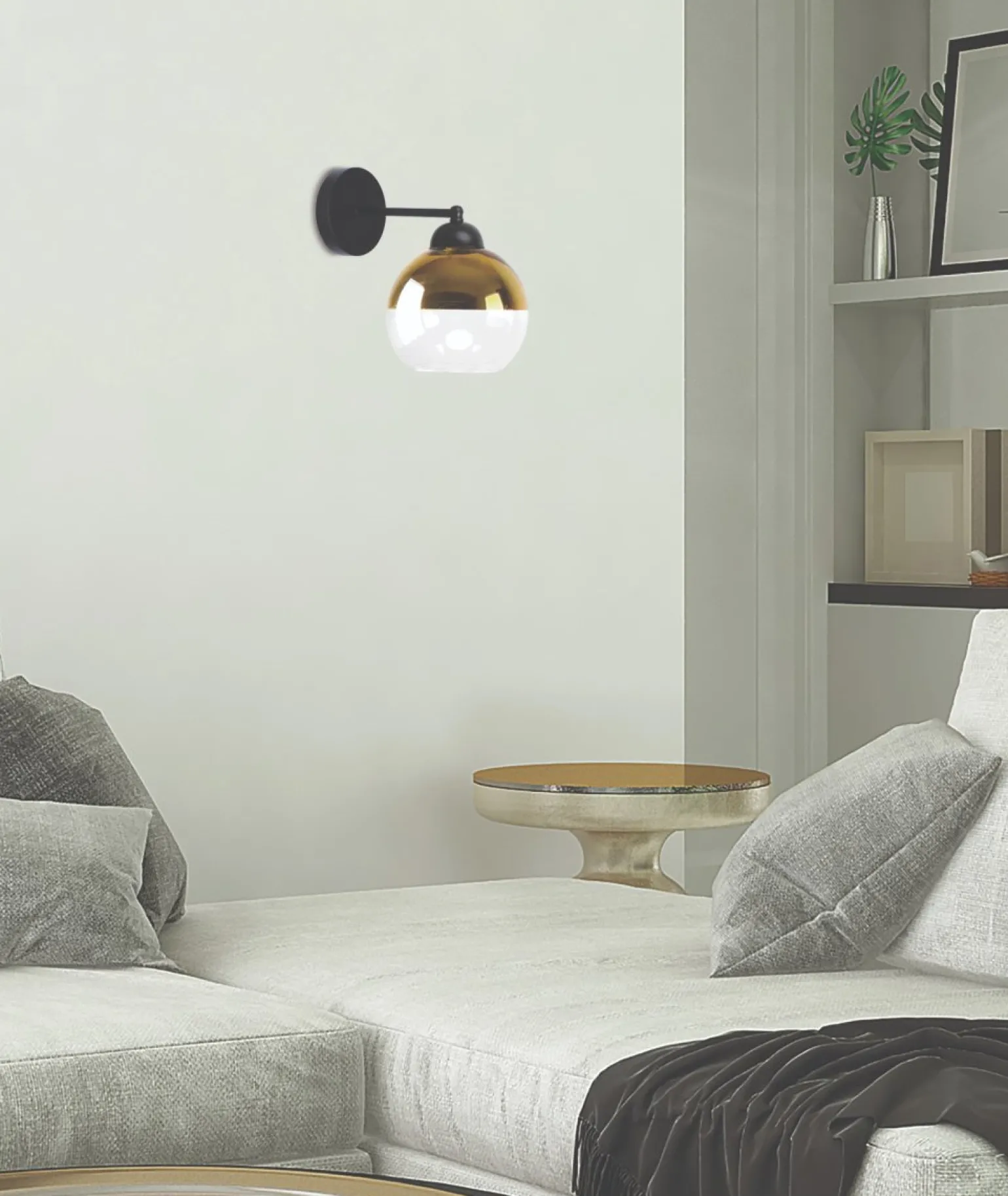 Sklep Kaja Kinkiet ścienny z dwukolorowym kloszem 21-21199 z serii CONTESSA | Kaja Oświetle