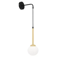 Sklep Kaja Kinkiet ścienny z oprawą w kolorze mosiądzu MLP4819 z serii PARMA | Kaja Oświetl