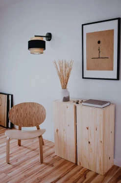 Sklep Kaja Kinkiet ścienny z podwójnym abażurem, w stylu boho K-5234 z serii GATO