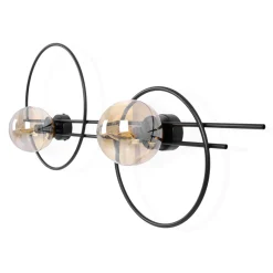 Sklep Kaja Kinkiet dwoma okręgami i kloszami o średnicy 14cm K-5347 z serii CORSA