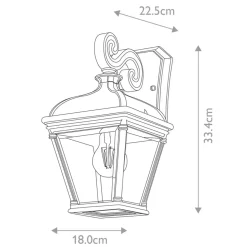 Sklep Kaja Kinkiet elewacyjny, kolor BAYVIEW-2M-BK z serii BAYVIEW
