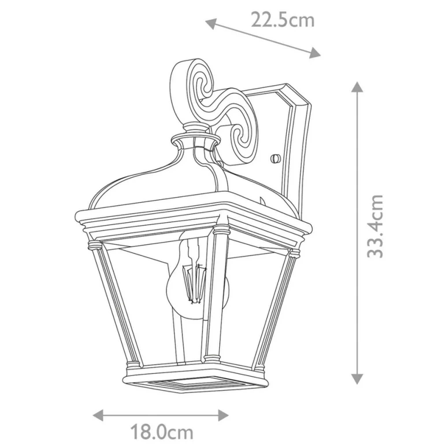 Sklep Kaja Kinkiet elewacyjny, kolor BAYVIEW-2M-BK z serii BAYVIEW