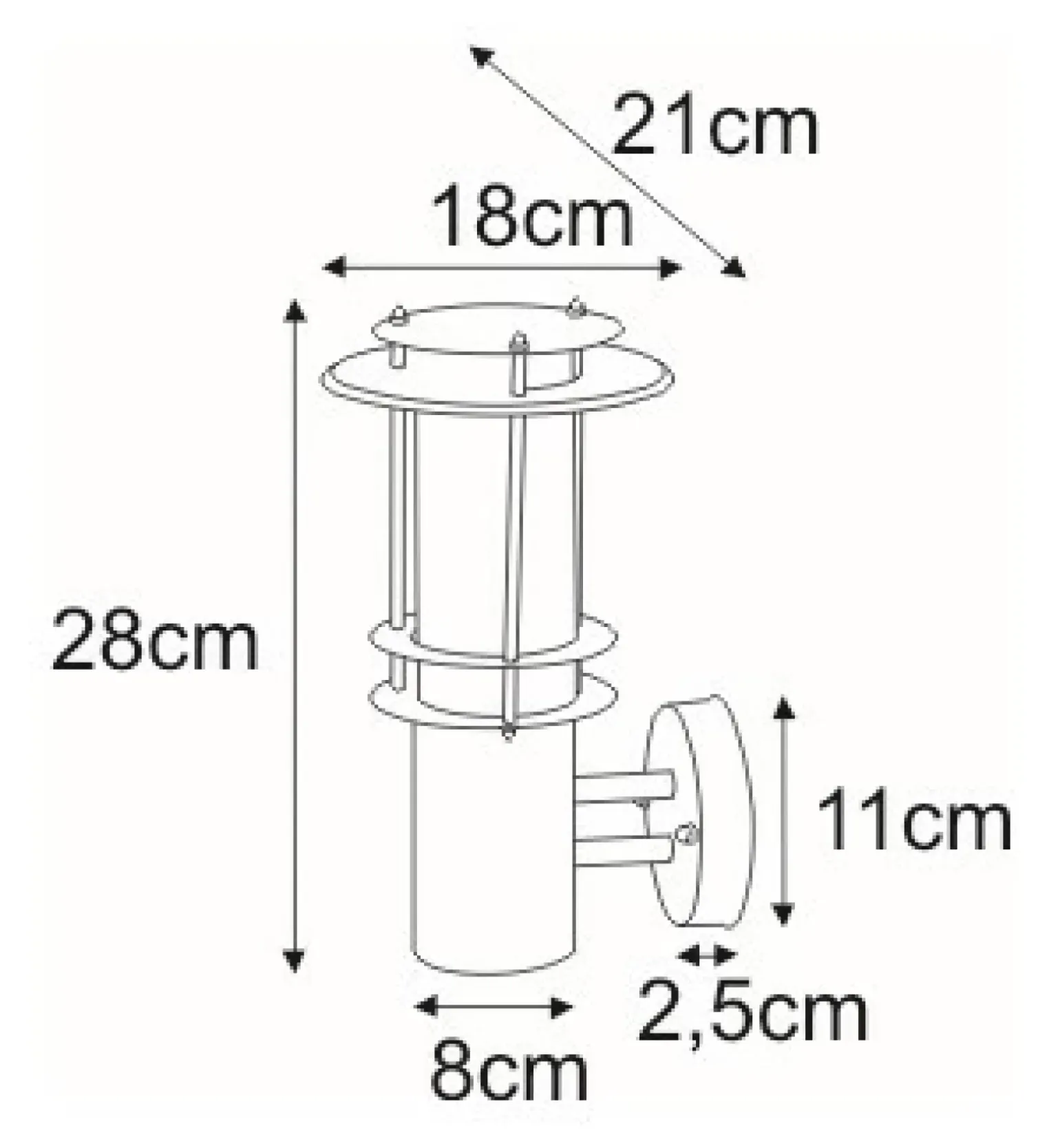 Sklep Kaja Kinkiet elewacyjny do oświetlenia wejścia do domu K-LP238A