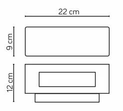 Sklep Kaja Kinkiet elewacyjny z gwintem E27, nad drzwi ZN-K100 z serii ZEN | Kaja Oświetlen