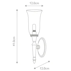 Sklep Kaja Kinkiet idealny do korytarza BATH-DRYDEN2-PC z serii DRYDEN