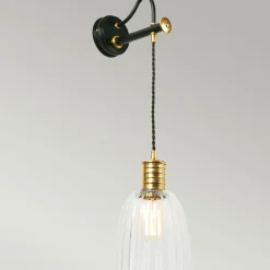 Sklep Kaja Kinkiet, kolor czarny z mosiądzem DOUILLE1-BPB z serii DOUILLE