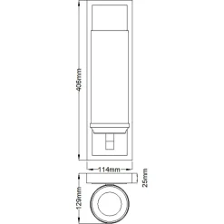Sklep Kaja Kinkiet LED o ciepłej barwie, IP44 FE-AMALIA1-LBATH z serii AMALIA