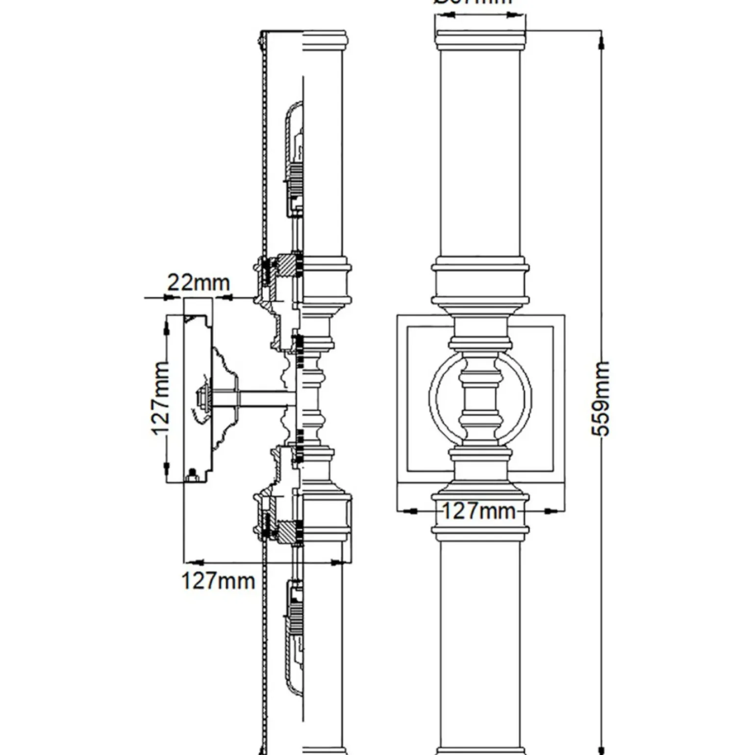 Sklep Kaja Kinkiet na dwie żarówki G9, chrom FE-PAYN-OR2-BATH z serii PAYNE