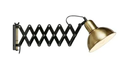 Sklep Kaja Kinkiet na sprężynie z antycznym kloszem 108104 | Kaja Oświetlenie