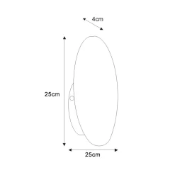 Sklep Kaja Kinkiet o średnicy 25cm, do każdego wnętrza K-4635 | Kaja Oświetlenie