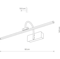 Sklep Kaja Kinkiet obrazowy, w kolorze antycznego mosiądzu 8170 | Kaja
