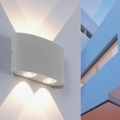 Sklep Kaja Kinkiet ogrodowy, 4 źródła LED 9487-21 z serii CARLO | Kaja