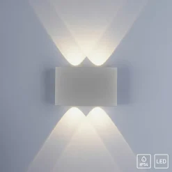 Sklep Kaja Kinkiet ogrodowy, 4 źródła LED 9487-21 z serii CARLO | Kaja