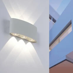 Sklep Kaja Kinkiet ogrodowy świecący w dwóch kierunkach 9488-21 z serii CARLO