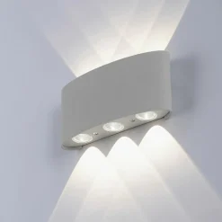 Sklep Kaja Kinkiet ogrodowy świecący w dwóch kierunkach 9488-21 z serii CARLO