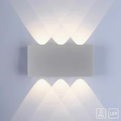 Sklep Kaja Kinkiet ogrodowy świecący w dwóch kierunkach 9488-21 z serii CARLO