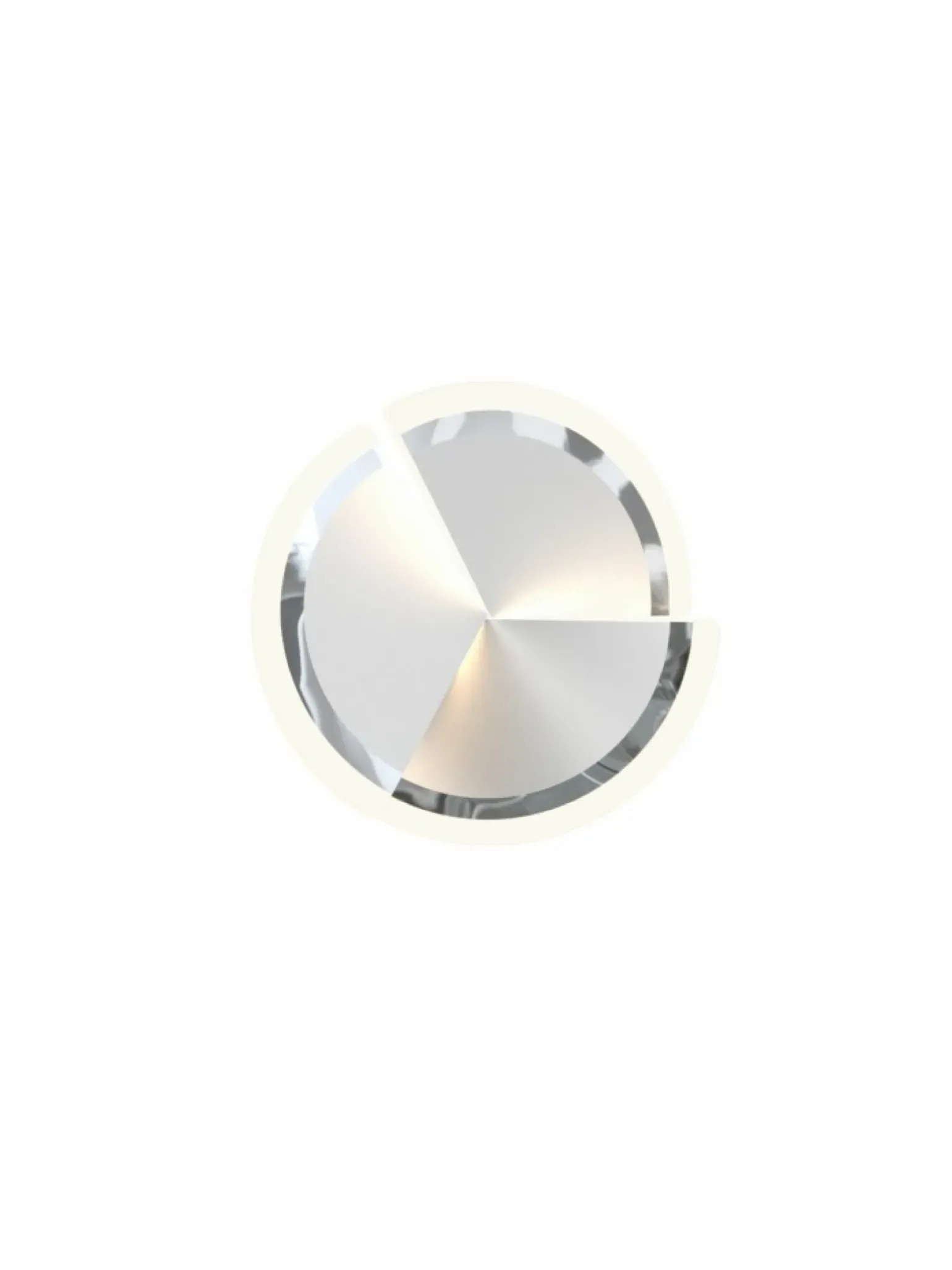 Sklep Kaja Kinkiet srebrna tarcza LED do sypialni WF 9036-108S TRAPANI | Kaja