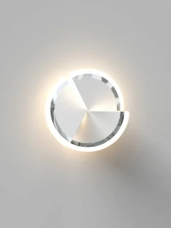 Sklep Kaja Kinkiet srebrna tarcza LED do sypialni WF 9036-108S TRAPANI | Kaja