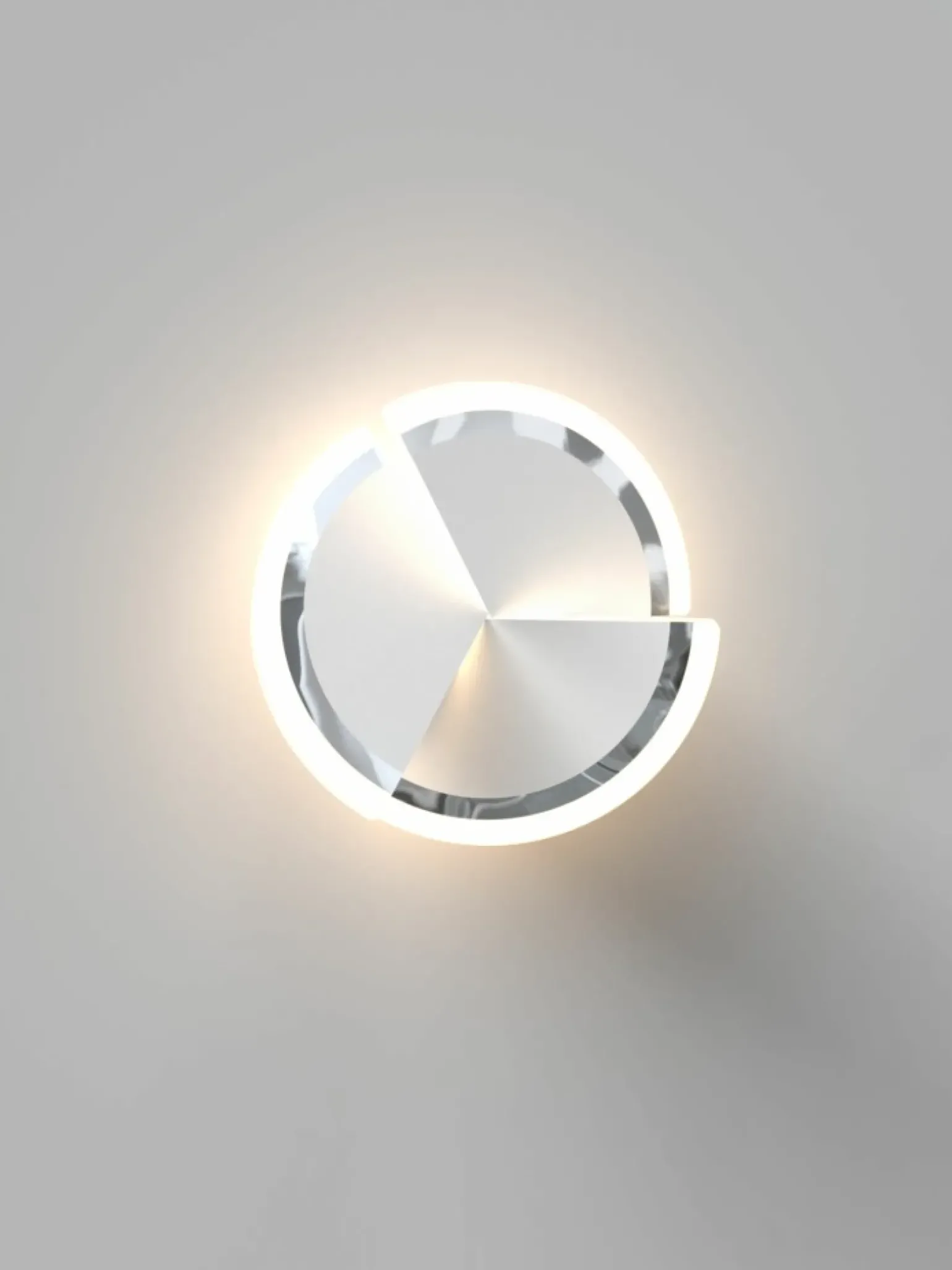 Sklep Kaja Kinkiet srebrna tarcza LED do sypialni WF 9036-108S TRAPANI | Kaja