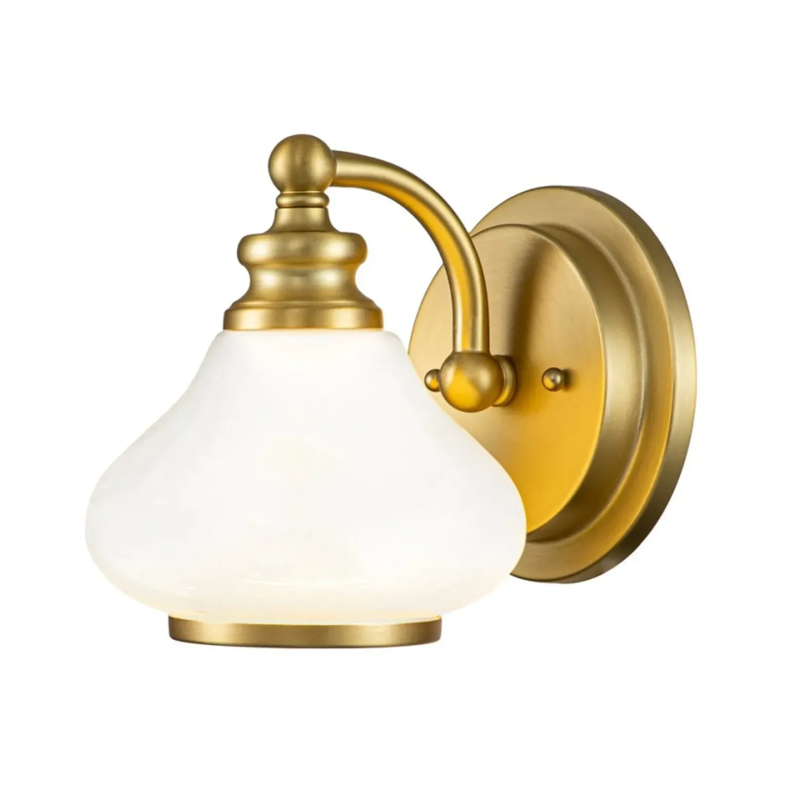 Sklep Kaja Kinkiet, szczotkowany mosiądz HK-AINSLEY1-BATH-BB z serii AINSLEY