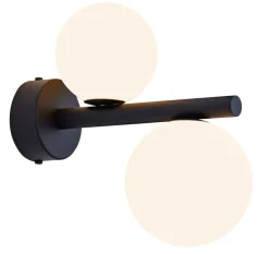 Sklep Kaja Kinkiet w czarnym kolorze, dwa punkty świetlne JUP 1928 z serii TAIDA