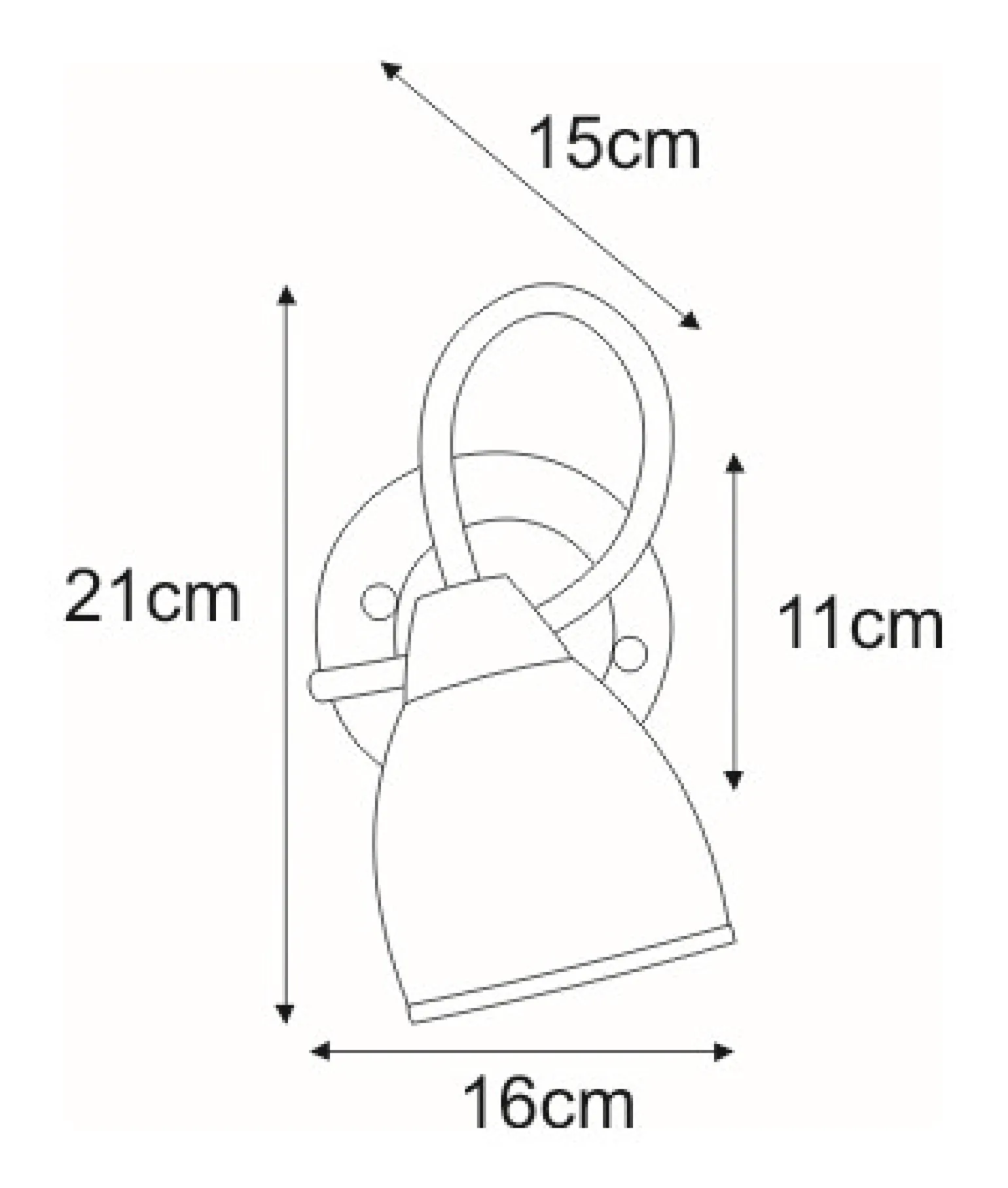 Sklep Kaja Kinkiet w eleganckim stylu K-JSL-8090/1W AB SAMIRA | Kaja Oświetlenie