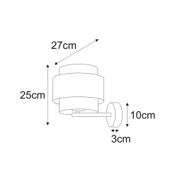 Sklep Kaja Kinkiet w kolorze czerni i szarości, do sypialni K-5174 z serii ETELA