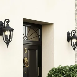 Sklep Kaja Kinkiet w nurcie klasycznym FE-EB2-M-BLK z serii ENGLISH BRIDLE