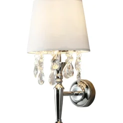 Sklep Kaja Kinkiet w stylu glamour, do sypialni LP-0412/1W WH VIGO | Kaja