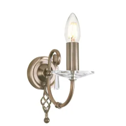 Sklep Kaja Kinkiet świecznik, antyczne złoto AG1-AGED-BRASS z serii AEGEAN