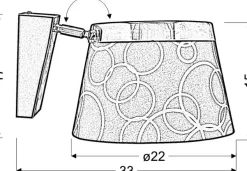 Sklep Kaja Kinkiet z ciemnym abażurem 21-46324 IMPRESJA | Kaja Oświetlenie