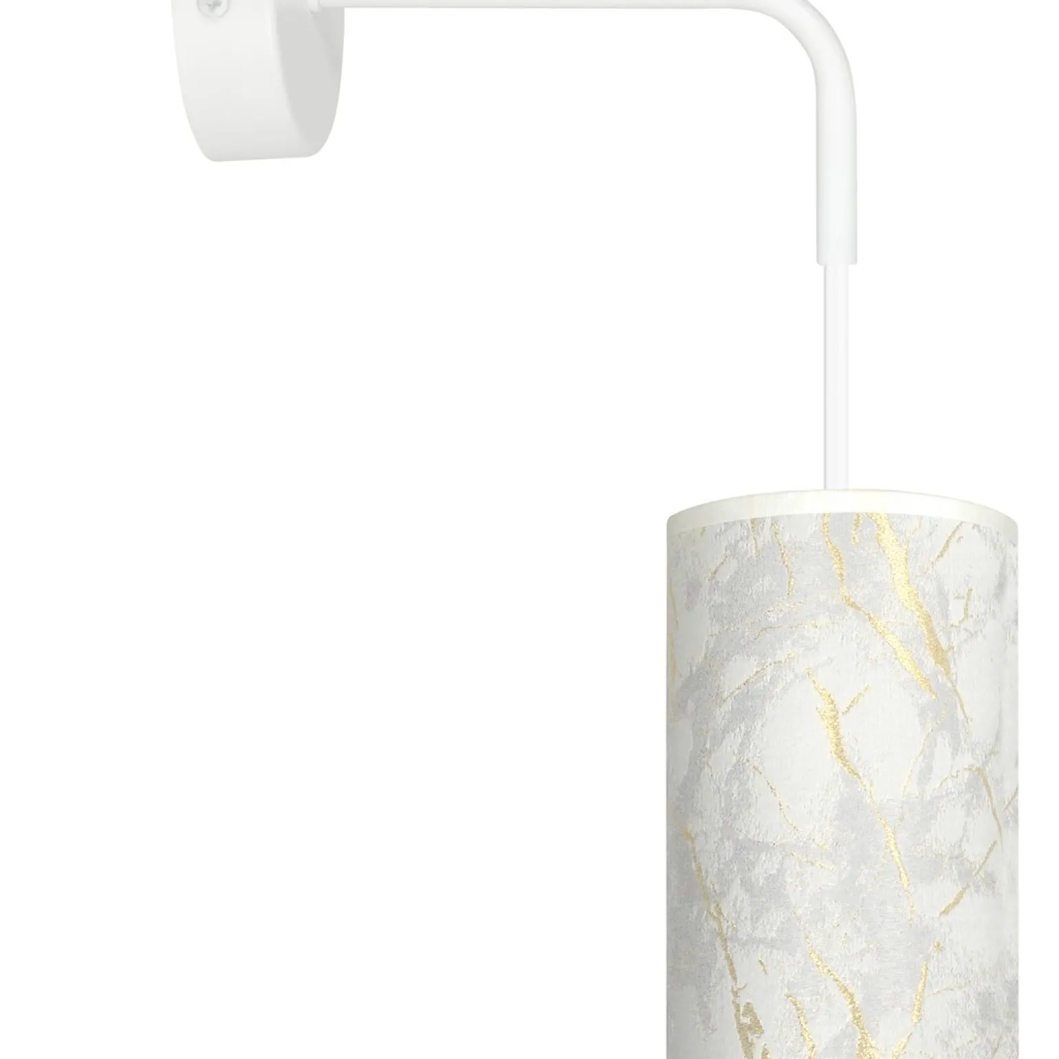 Sklep Kaja Kinkiet z dekoracyjnym abażurem - marmur 1057/K1 KARLI | Kaja