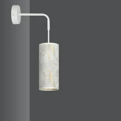 Sklep Kaja Kinkiet z dekoracyjnym abażurem - marmur 1057/K1 KARLI | Kaja