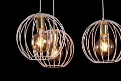 Sklep Kaja Kinkiet z drucianym kloszem w kolorze m 145/K1 | Kaja Oświetlenie