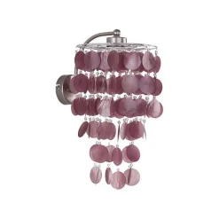 Sklep Kaja Kinkiet z fioletowym kloszem AL 15900 CONCHA | Kaja Oświetlenie