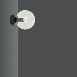 Sklep Kaja Kinkiet z grafitowym kloszem w kształcie kuli 874/K1 | Kaja