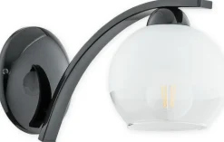 Sklep Kaja Kinkiet z kloszem białym i przezroczystym O2520 K1 CZA | Kaja