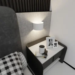 Sklep Kaja Kinkiet z kloszem w kształcie połowy obręczy 950/1 | Kaja Oświetlenie