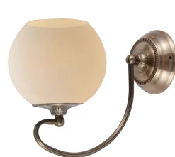 Sklep Kaja Kinkiet z kloszem w stylu retro glamour 21-69344 ORBIT | Kaja