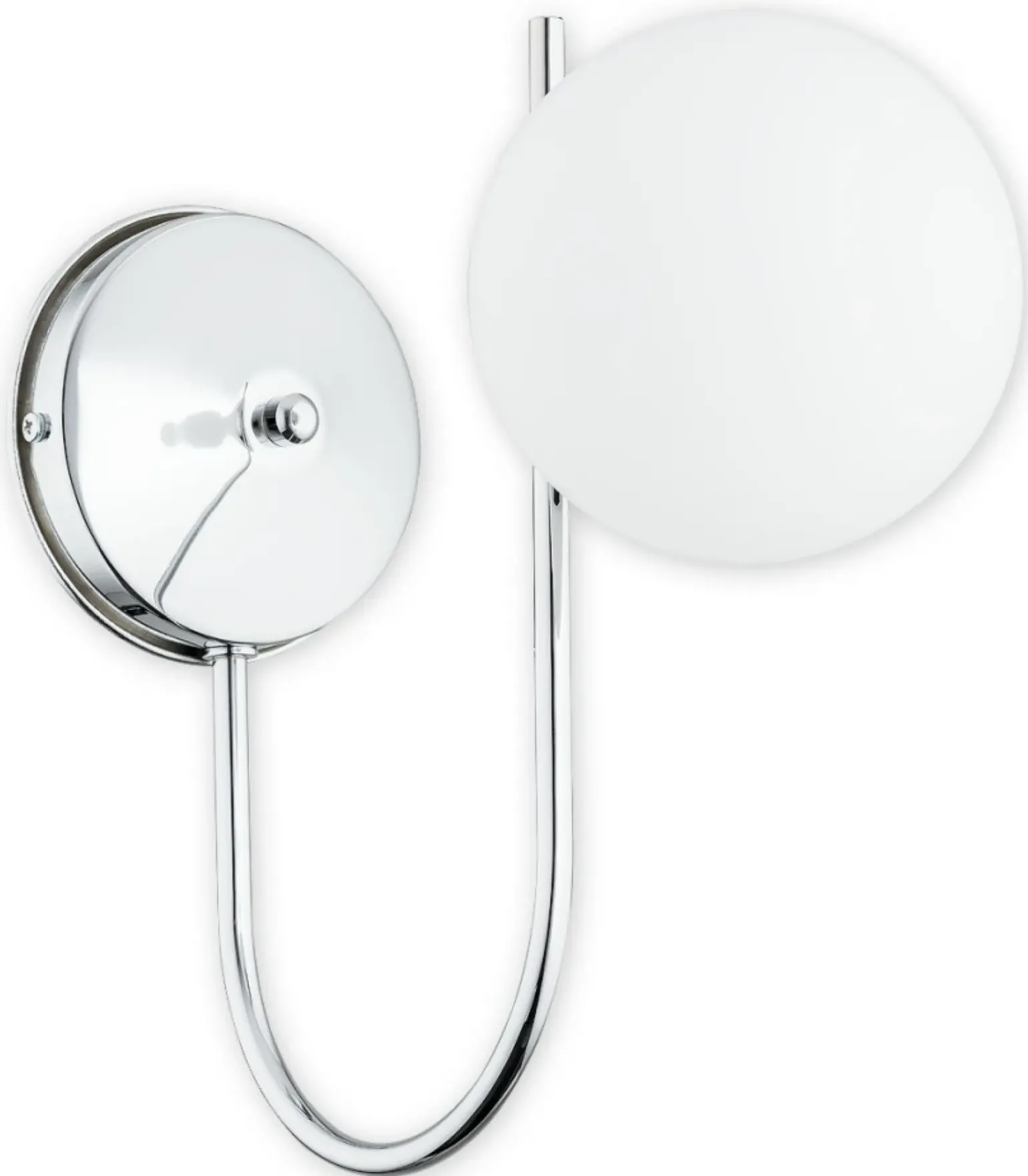 Sklep Kaja Kinkiet z kulistym kloszem O2850 K1 CH z serii Ape | Kaja Oświetlenie