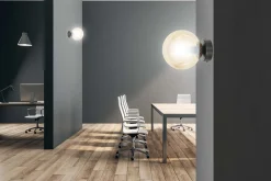 Sklep Kaja Kinkiet z miodowym kloszem i czarną przyścianką 876/K1 | Kaja