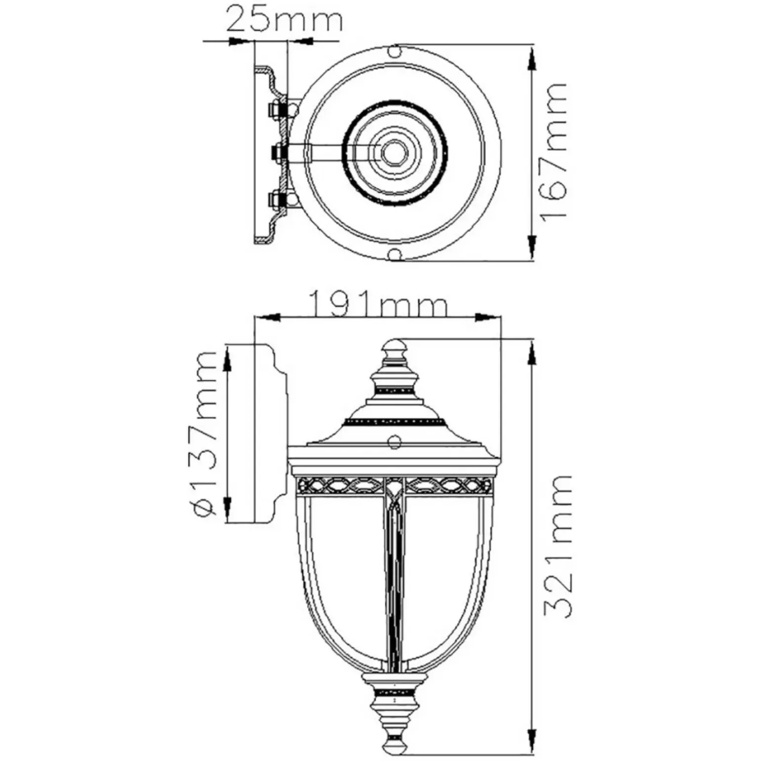 Sklep Kaja Kinkiet z ozdobnym szkłem FE-EB2-S-BLK z serii ENGLISH BRIDLE