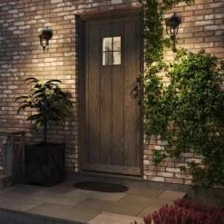 Sklep Kaja Kinkiet z ozdobnym szkłem FE-EB2-S-BLK z serii ENGLISH BRIDLE