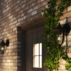 Sklep Kaja Kinkiet z ozdobnym szkłem FE-EB2-S-BLK z serii ENGLISH BRIDLE