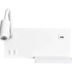 Sklep Kaja Kinkiet z półką i gniazdem USB, do sypialni ML6343 SHELF | Kaja