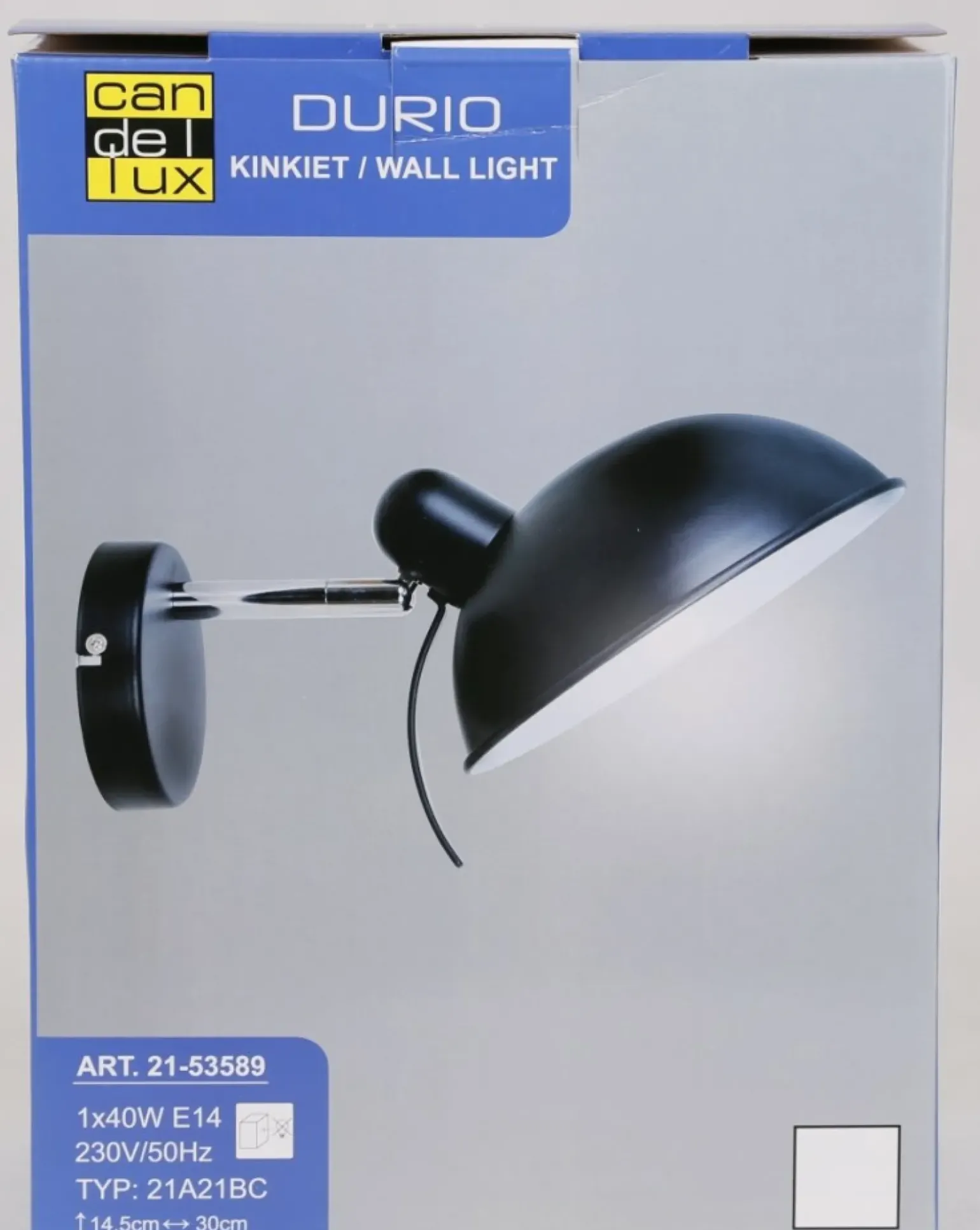 Sklep Kaja Kinkiet z rączką do regulacji kierunku 21-53589 DURIO | Kaja